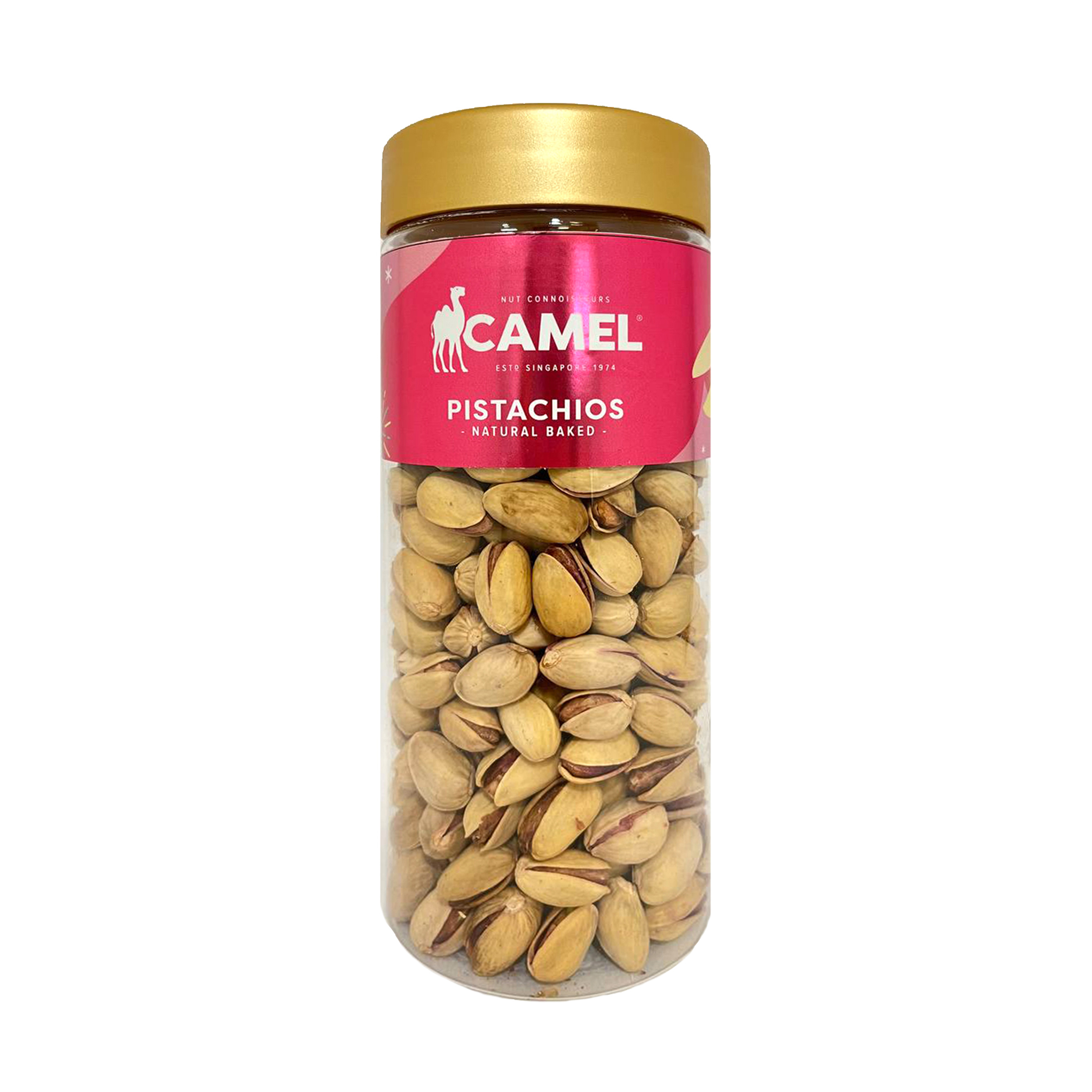 Natural Baked Pistachios Festive Container