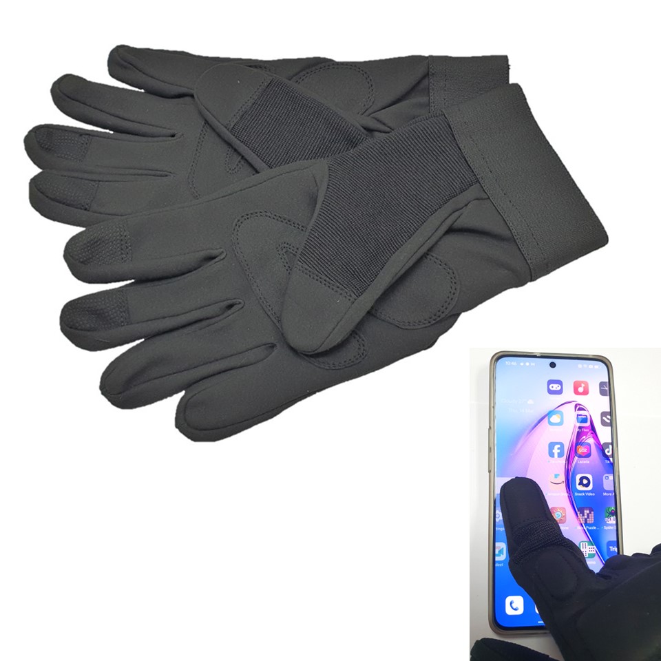Tactical Touchscreen Black Gloves #ER1