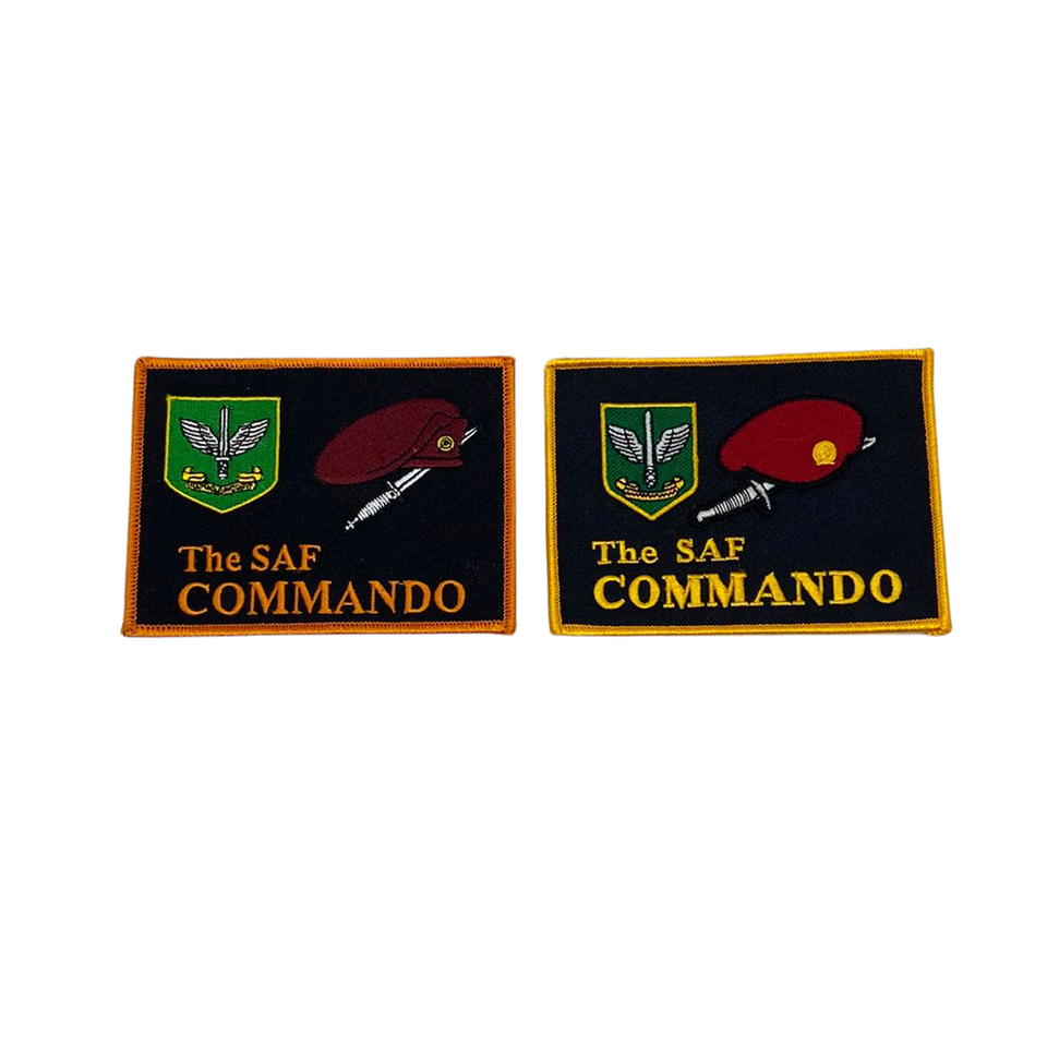 SAF Commando Iron On Embroidery Patch