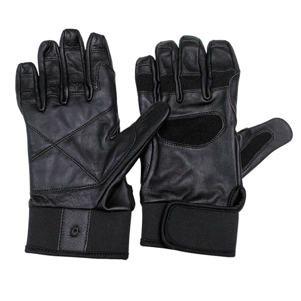 BRUNEI JUNGLE TRAINING BLACK LEATHER GLOVE #064