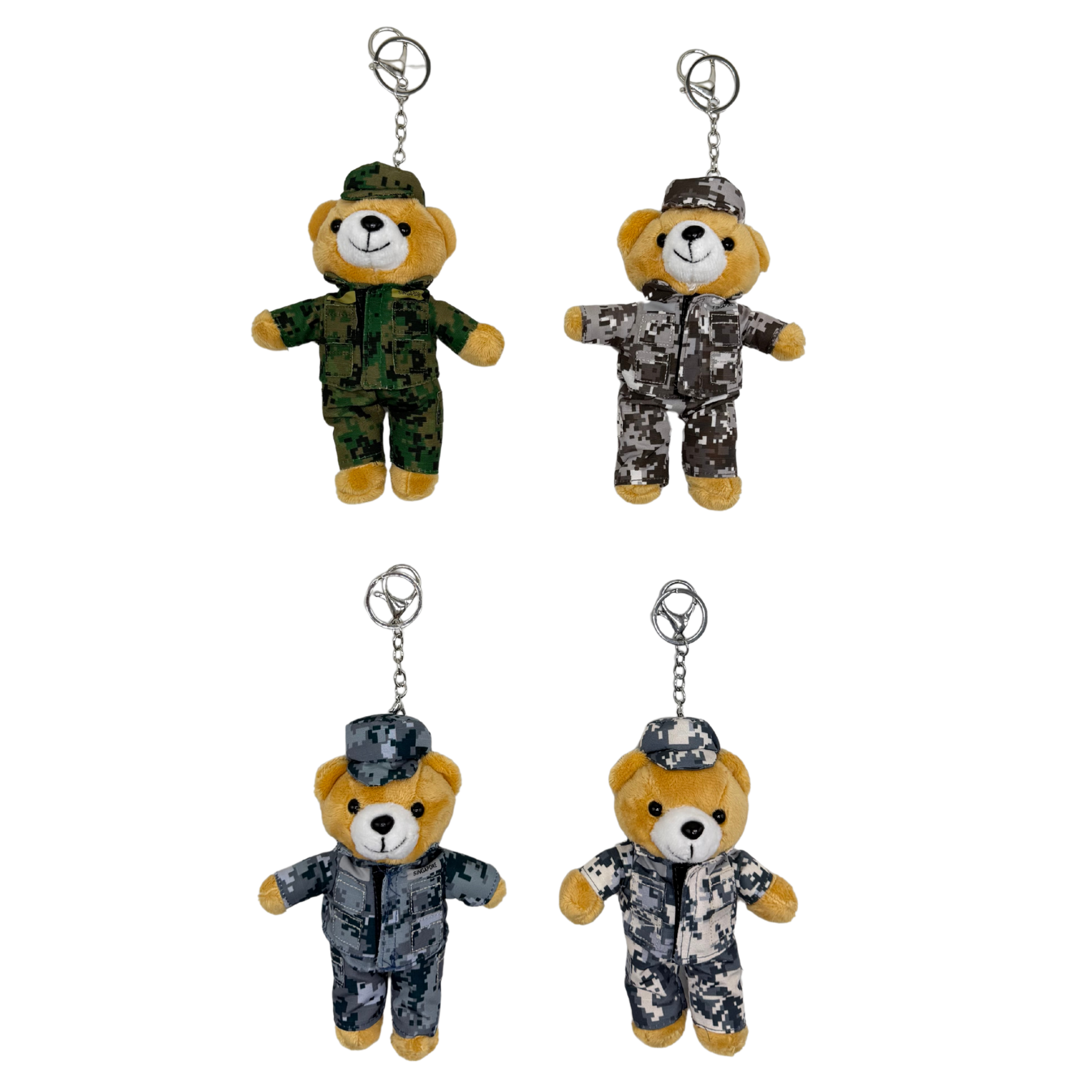 No. 4 Uniform Bear Keychain #1782
