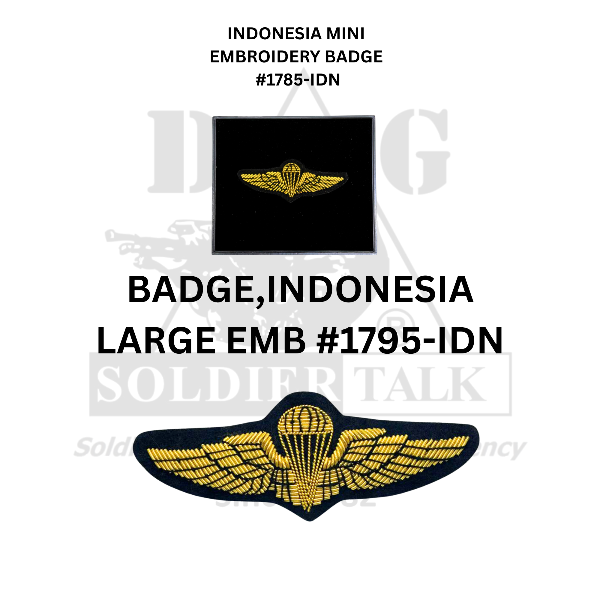 Indonesia Embroidery Badges
