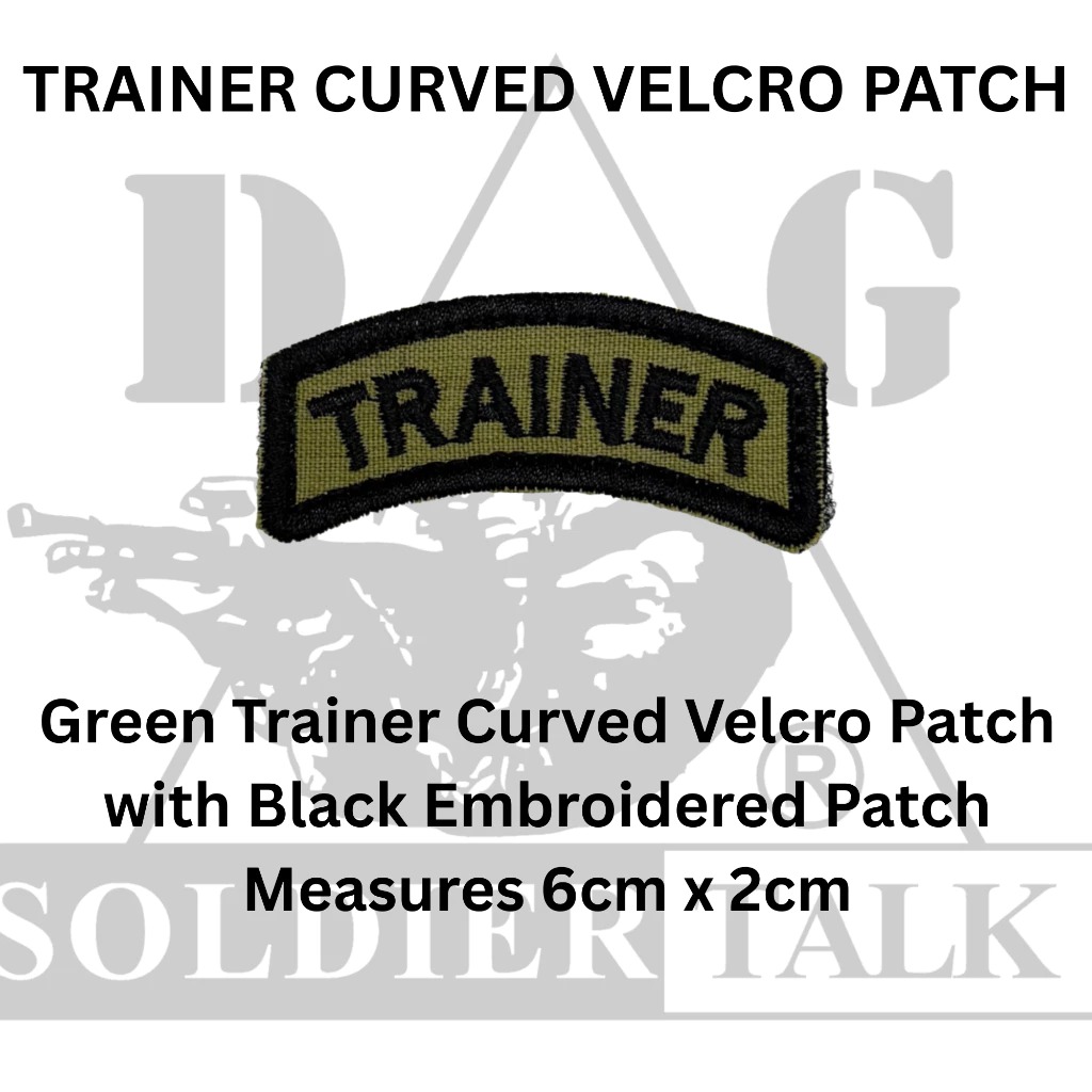 Trainer Curved Velcro Patch