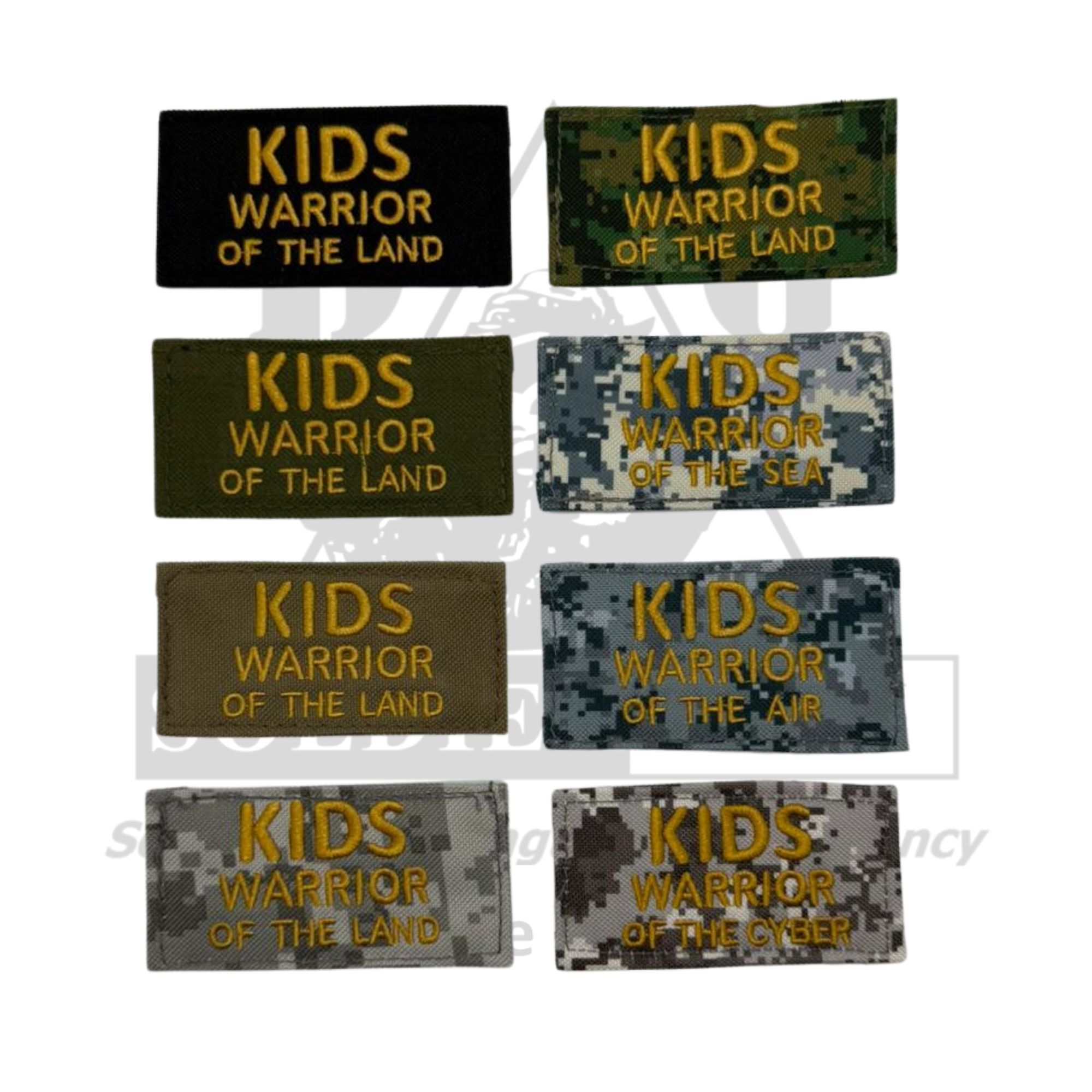Kids Warrior Velcro Patches #1796