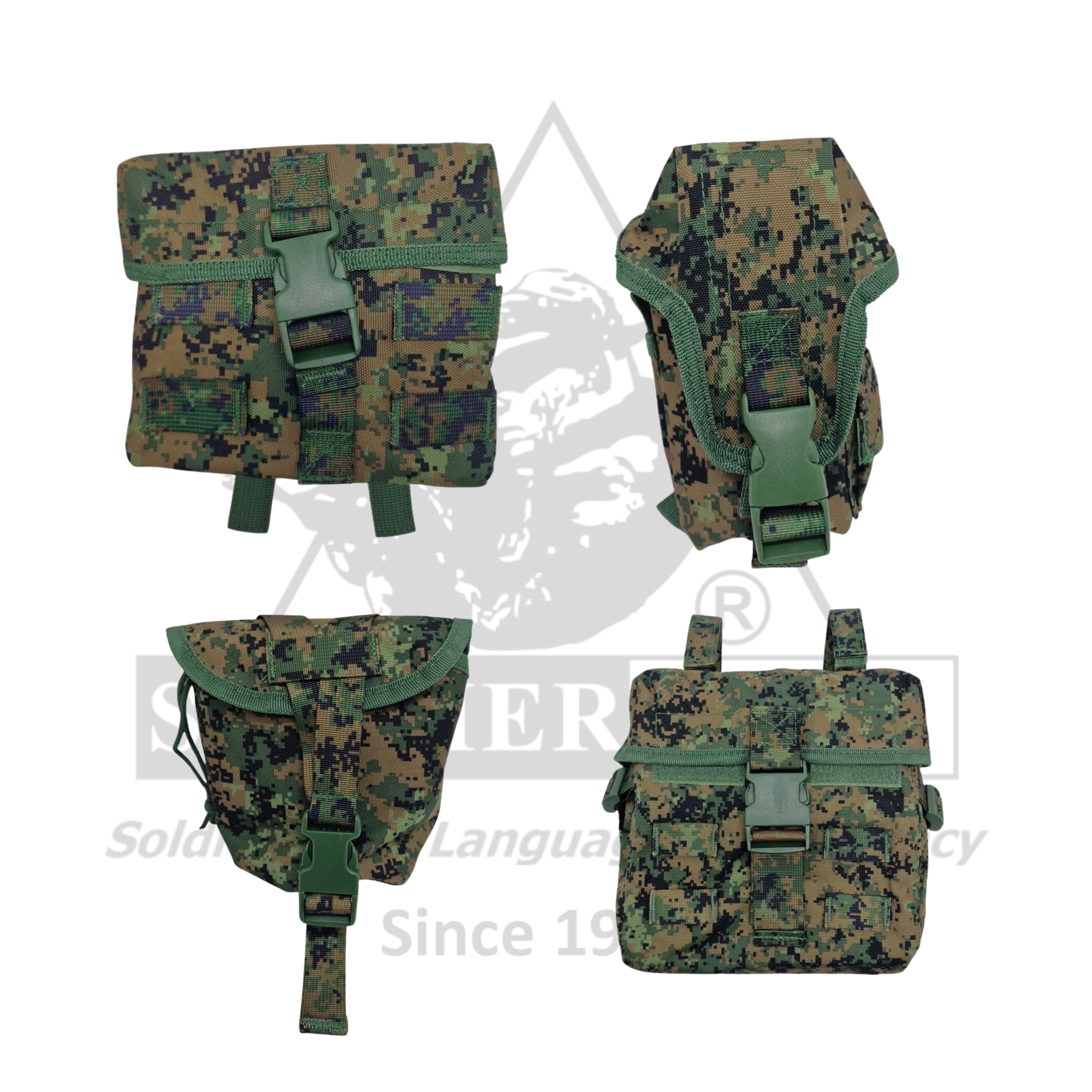 Army Pixelized Utility Pouches (Woodland Series)