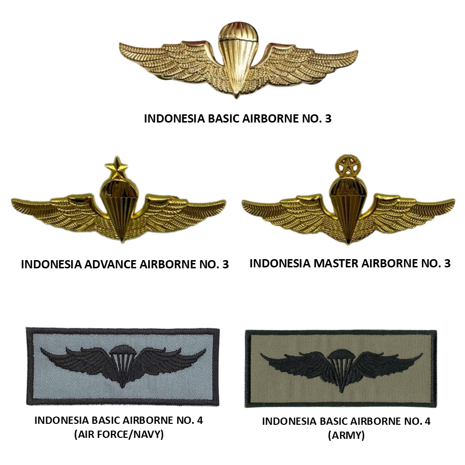 Indonesia Airborne Badges