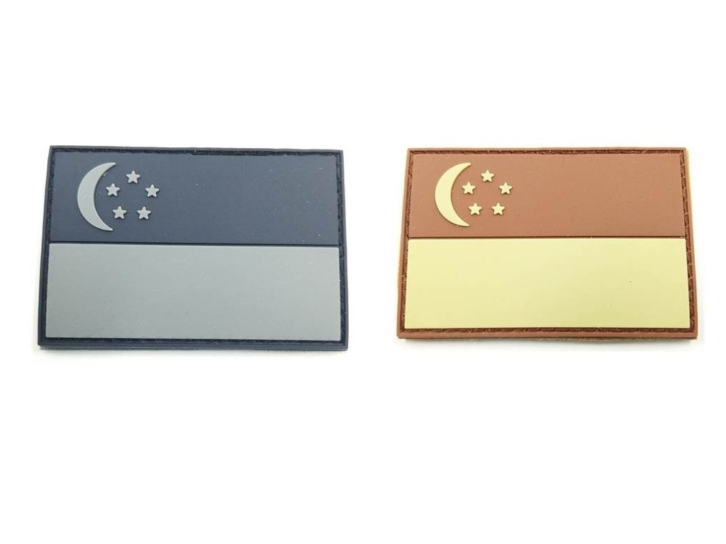 Singapore Flag Morale Patch (Rubber) #1532