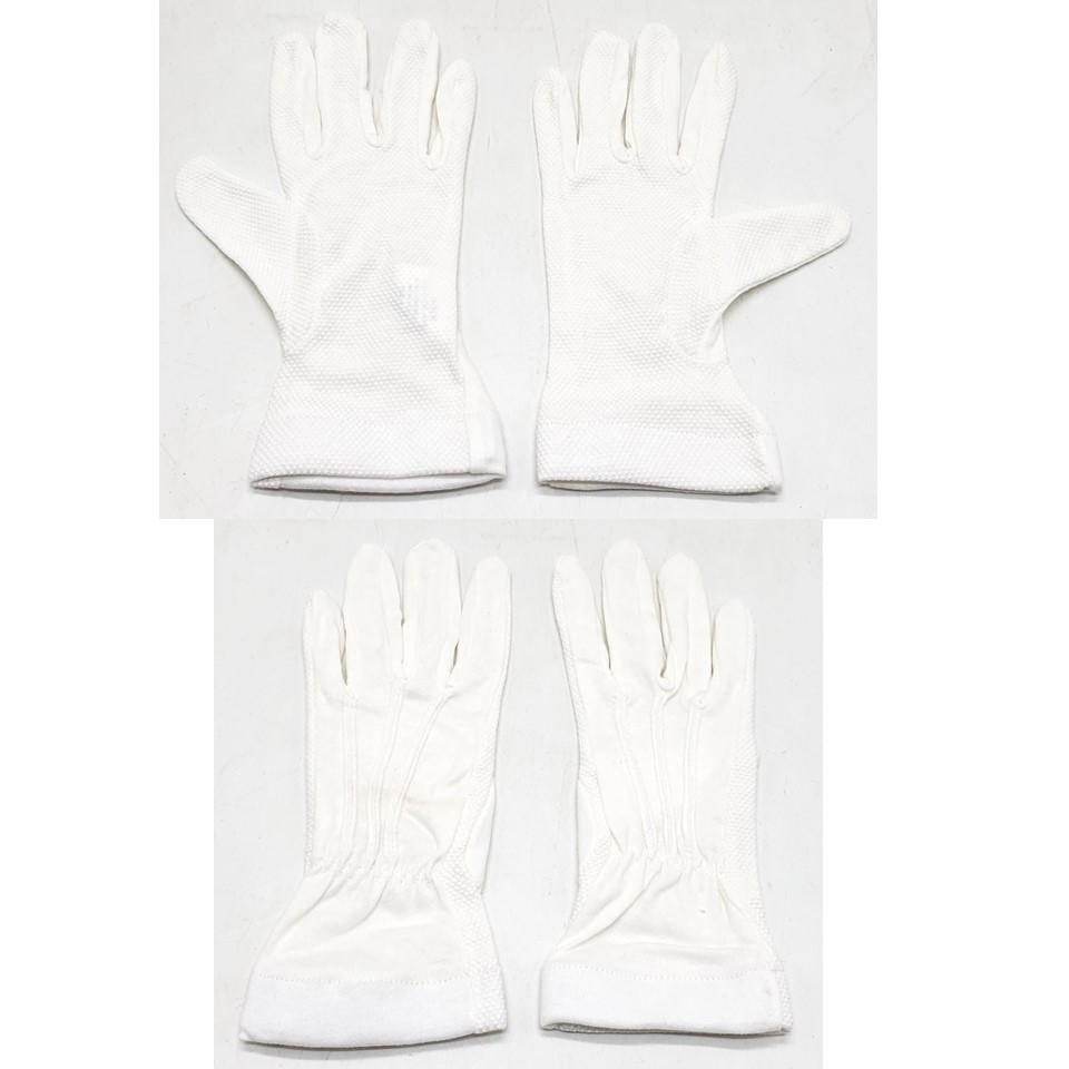 Nonslip Short White Cotton Gloves #1282