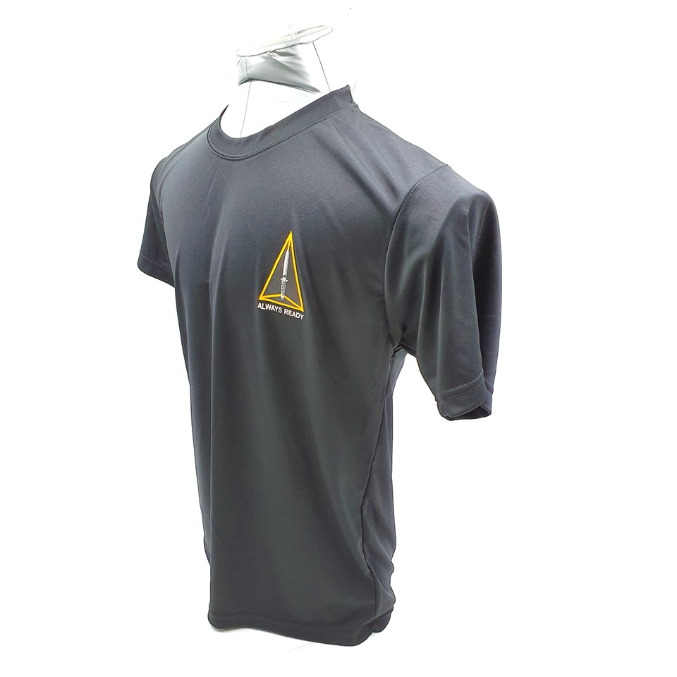 ADF R/N Dryfit T-shirts Black #1676B