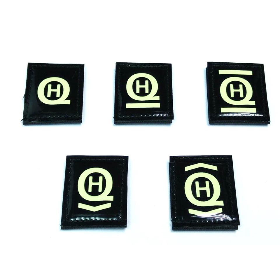 Glow in the Dark HQ Helmet  Markers / Patches