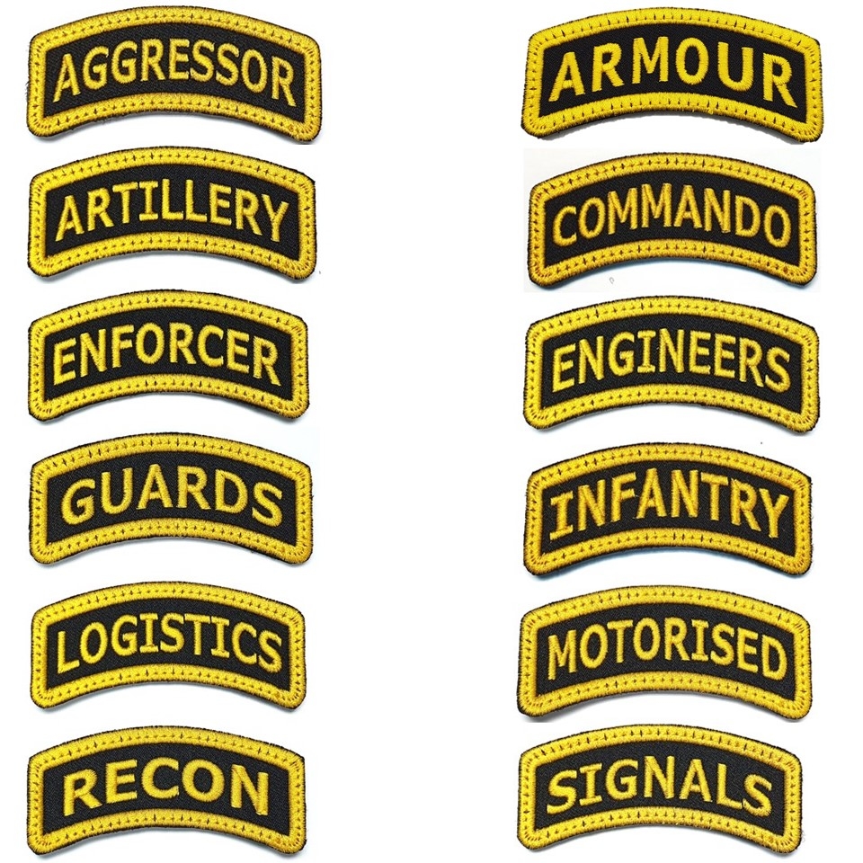 Formation Tag Patches (75mm x 25mm) #1655