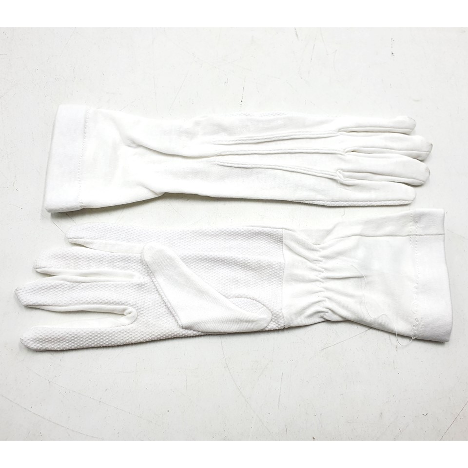 Nonslip White Thin Cotton Gloves #990
