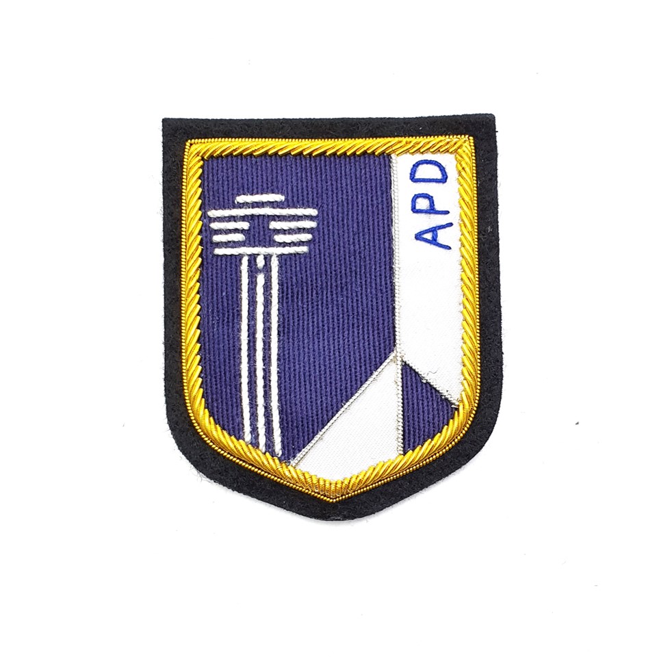 BADGE,SHIELD SMALL - APD D&G1463-APD