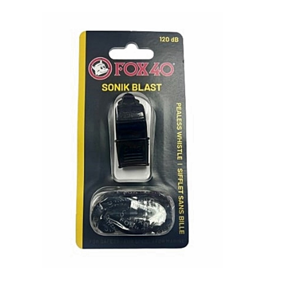 Fox 40 Sonik Blast CMG Pealess Whistle Black #9342