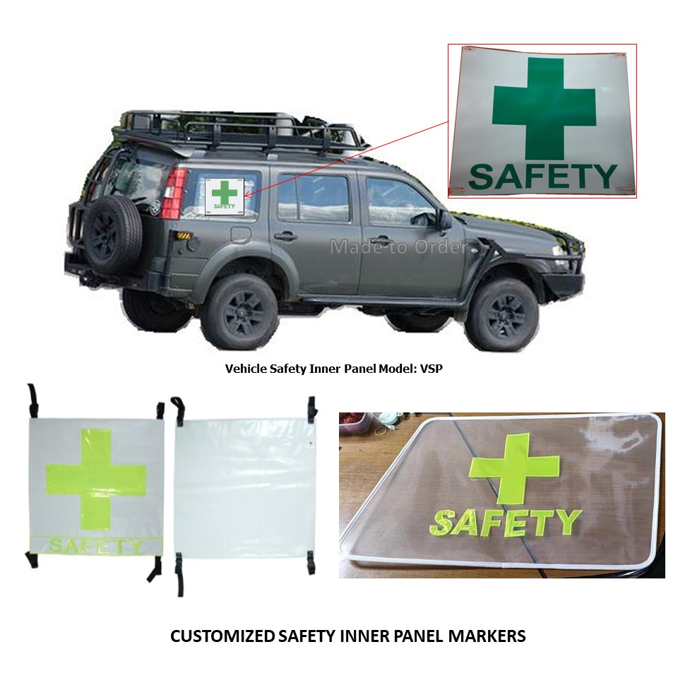 Customized Safety Panel Markers for Vehicle (view-only)