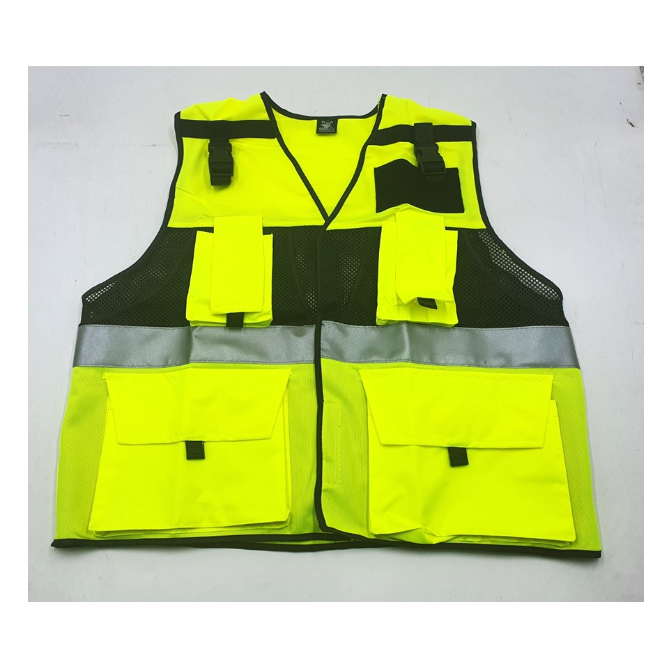 Customized Reflective safety vest with pockets