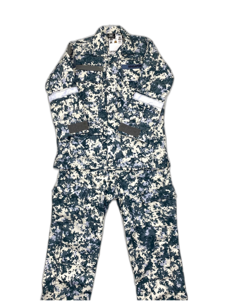 Kids No. 4 Uniform Navy Pixelized Set