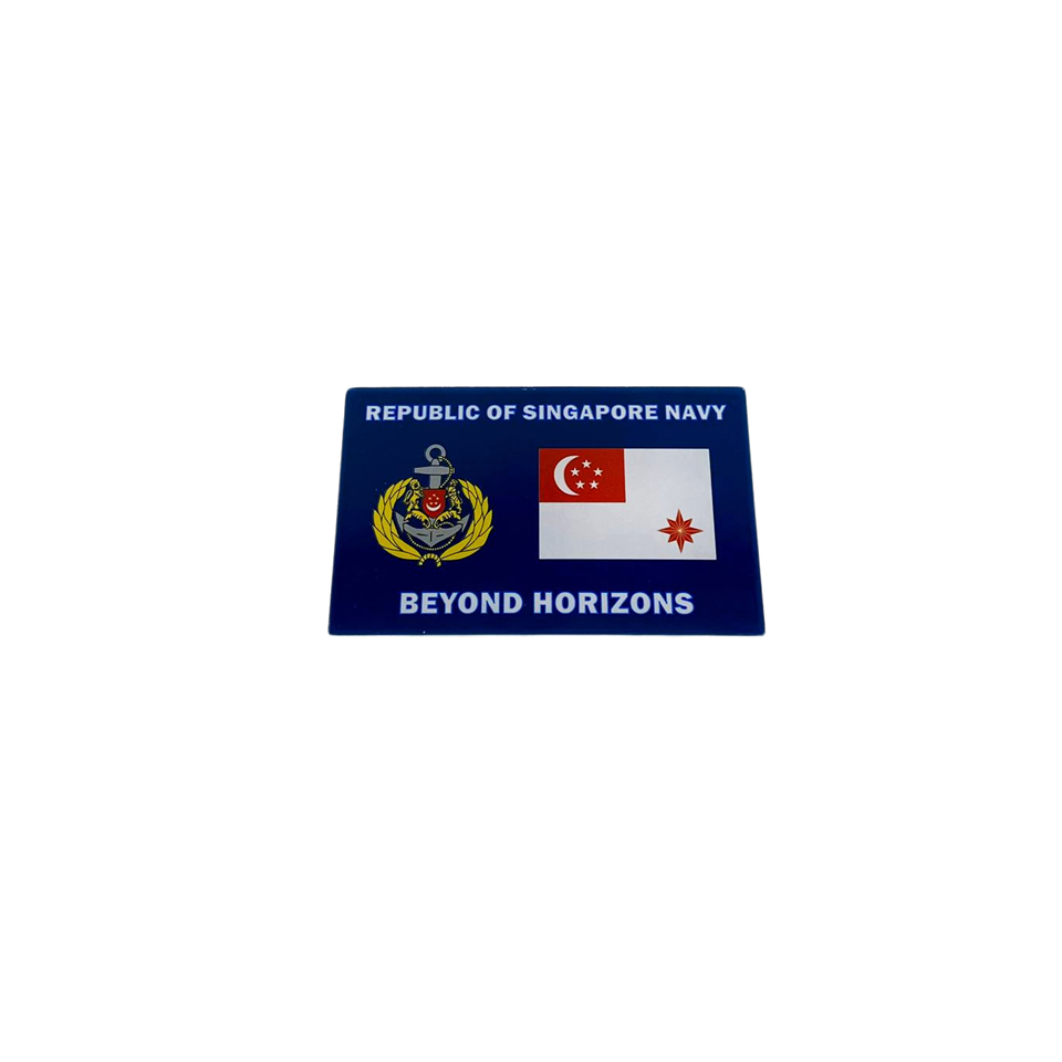 Republic of Singapore Navy Acrylic Fridge Magnet #1756-N