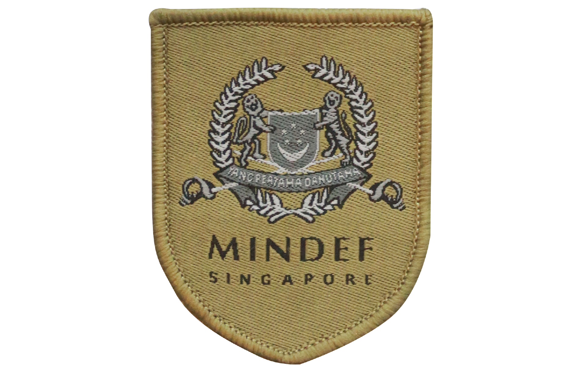 BADGE,IDENTIFICATION MINDEF,NO.4 OLIVE DRAB #46667