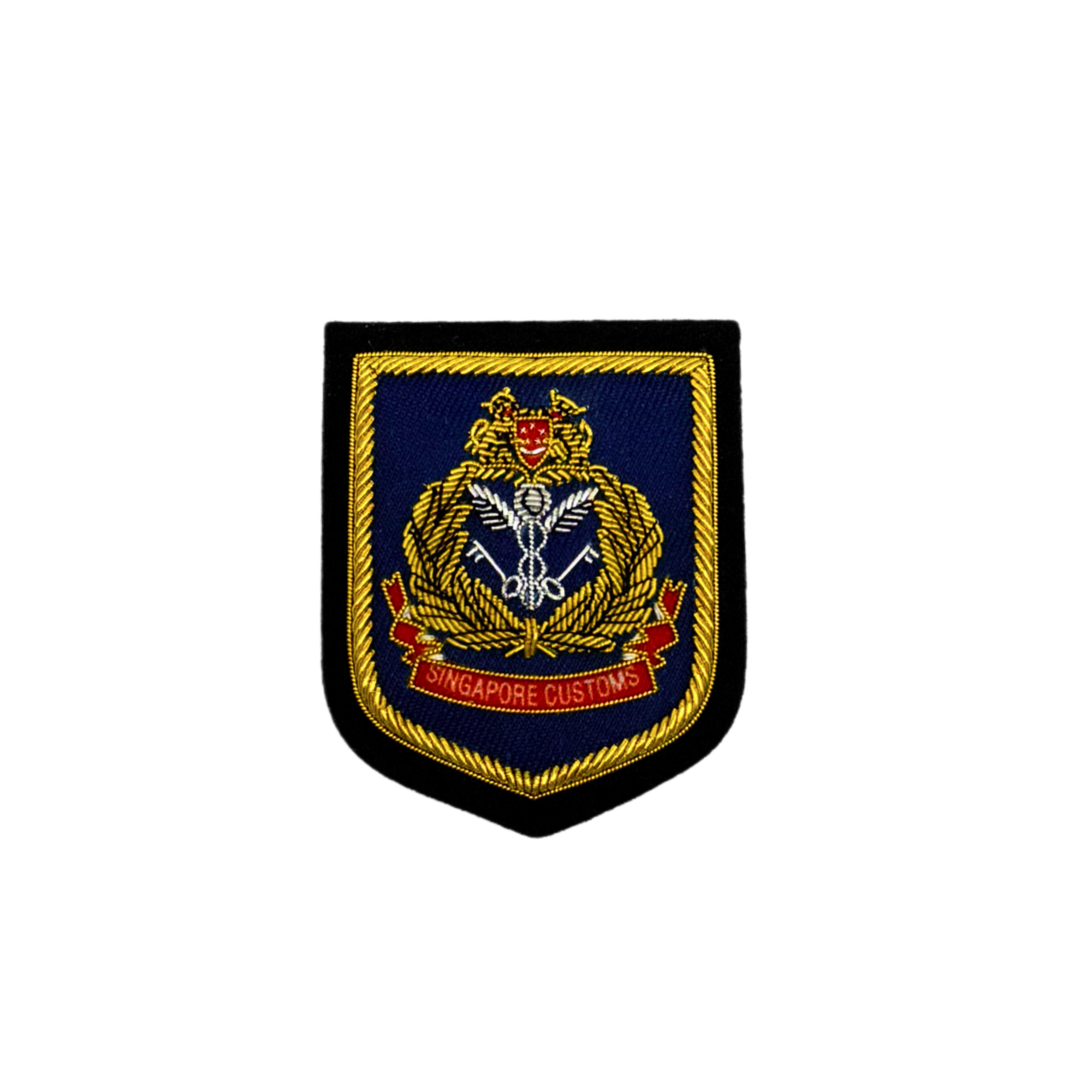 BADGE,SHIELD SMALL - SG CUSTOMS 1463-SGCUST