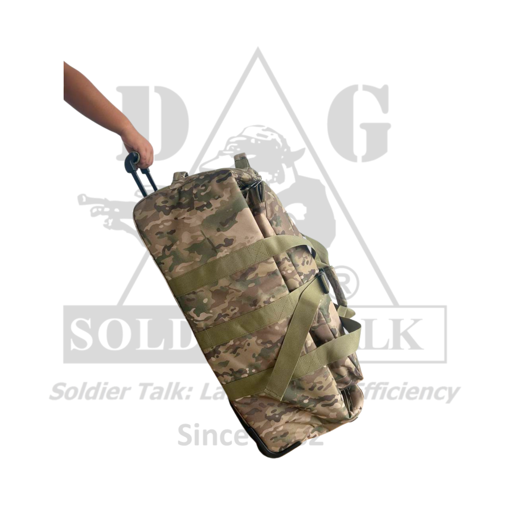 BAG,DUFFLE OPS READY TELESCOPIC  W/WHEELS MULTI-CAMO D&G3978MC