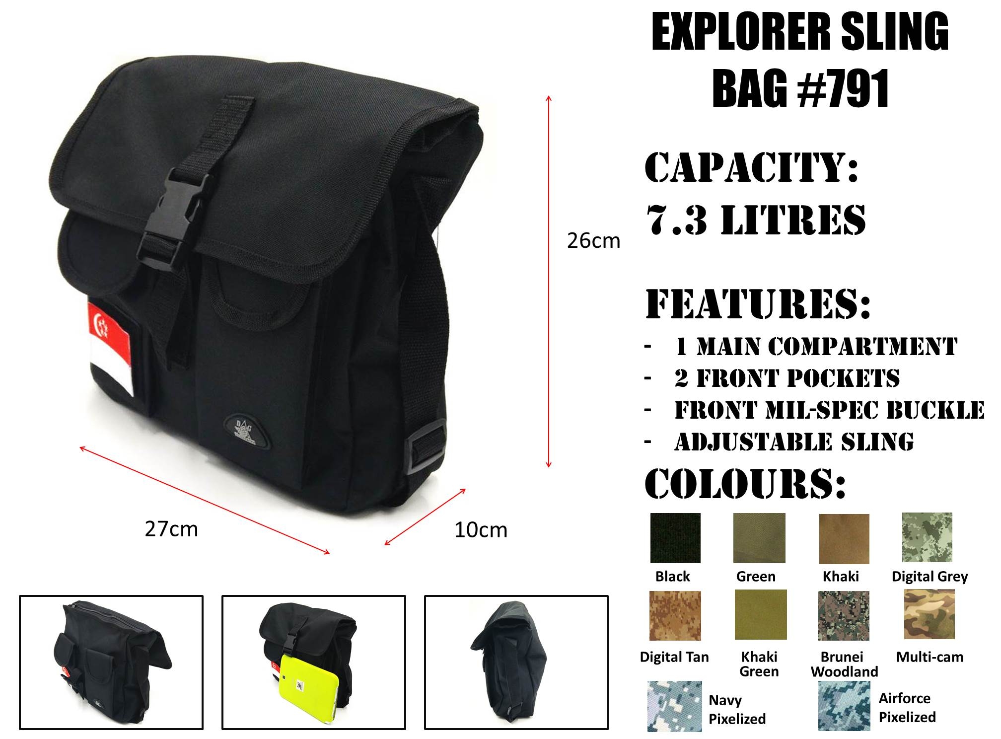 Explorer Sling Bag #791