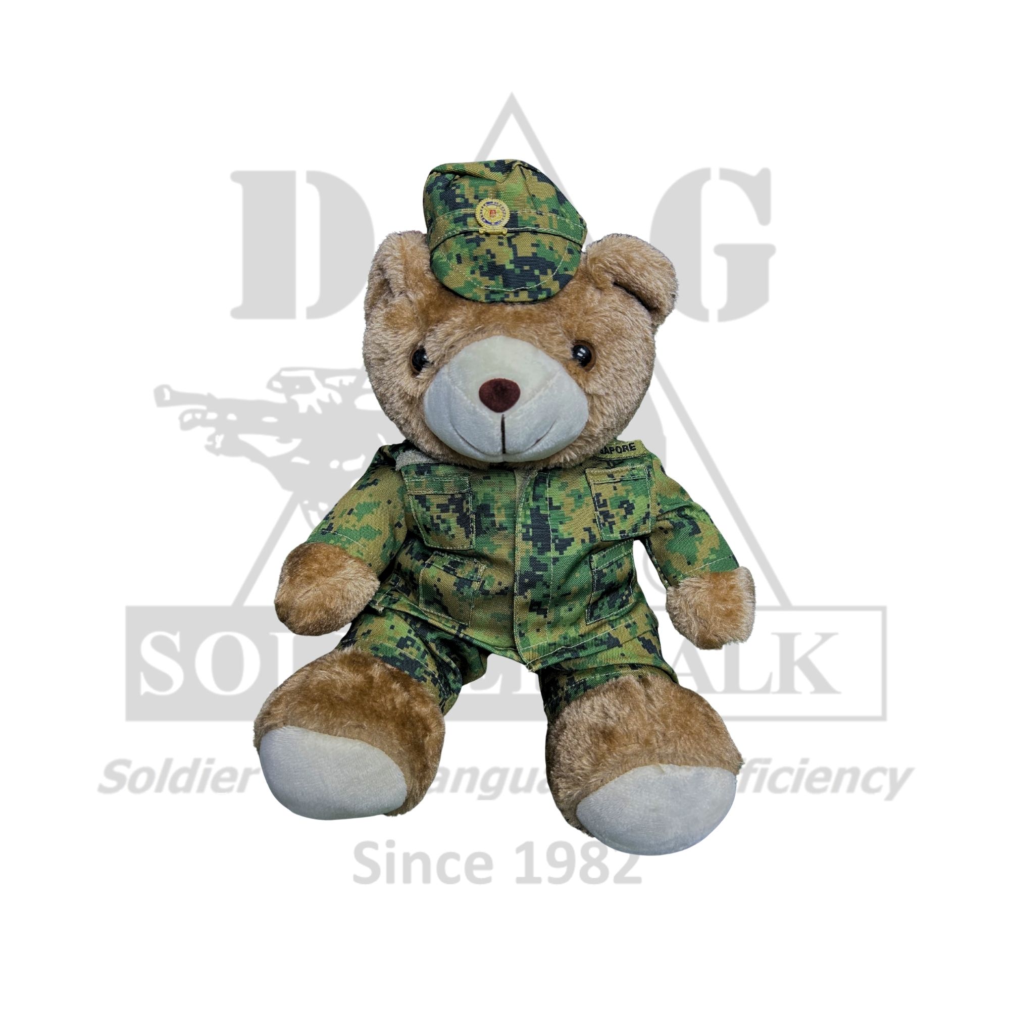 BEAR,NO.4 UNIFORM ARMY W JOCKEY CAP D&G1320W-JC