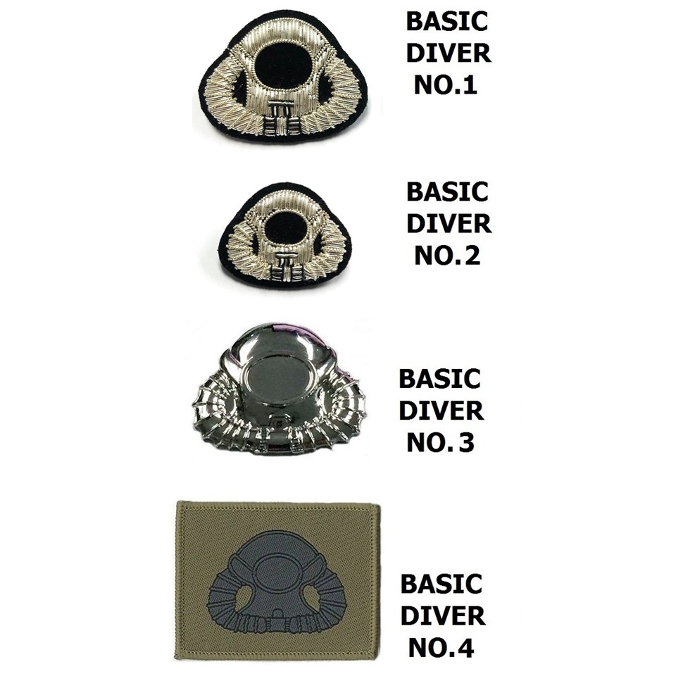Basic Diver Badges (#1555-BD)