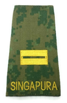RANK,NO.4 CADET OUTFIELD COMPANY 2IC (ARMY) YELLOW D&G1517-Y-LTA