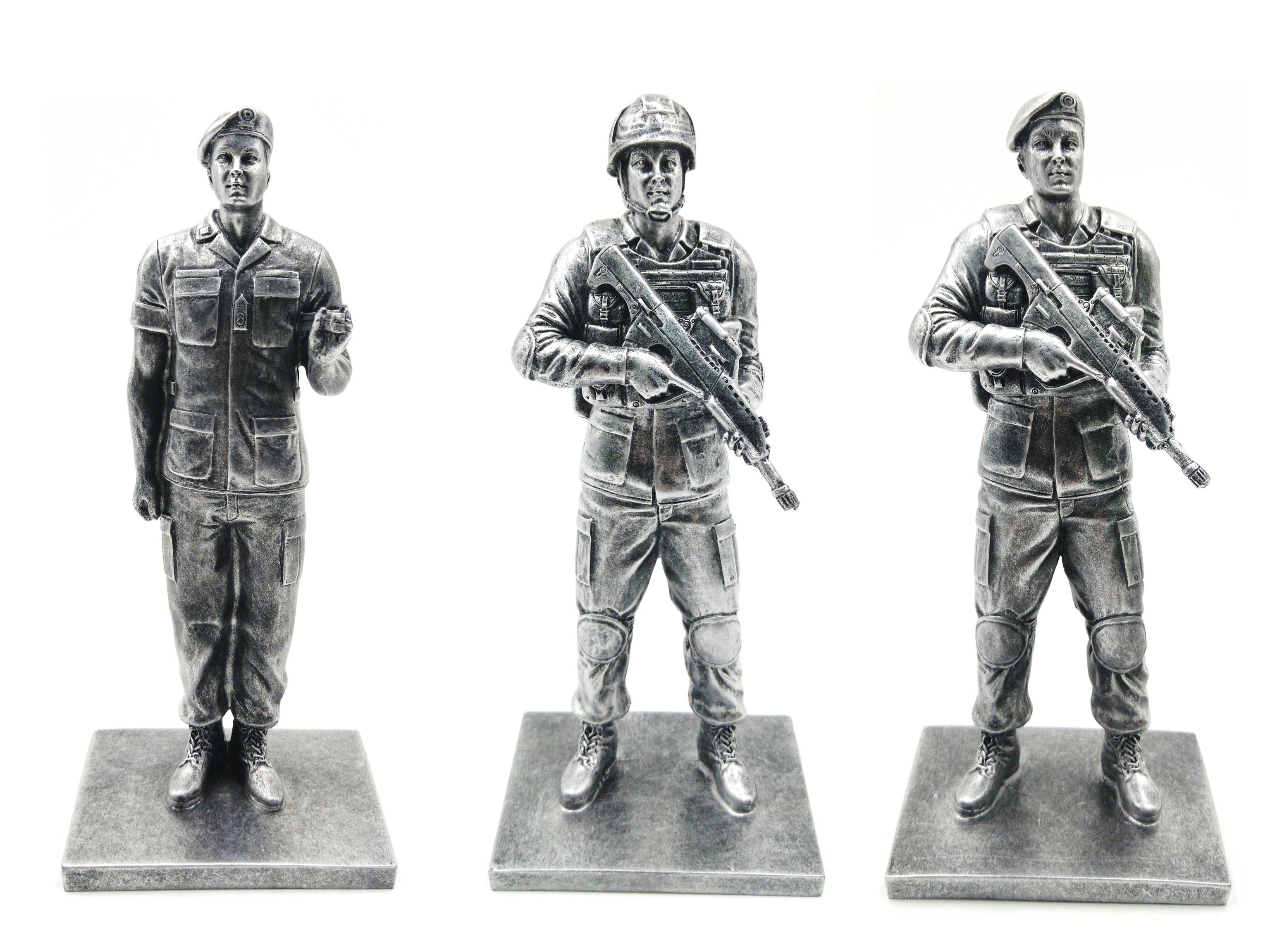 8" Pewter Color Figurines #1465