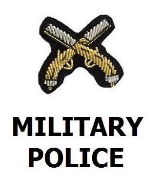 BADGE,HAND EMB #2 - MILITARY POLICE D&G1548-MP