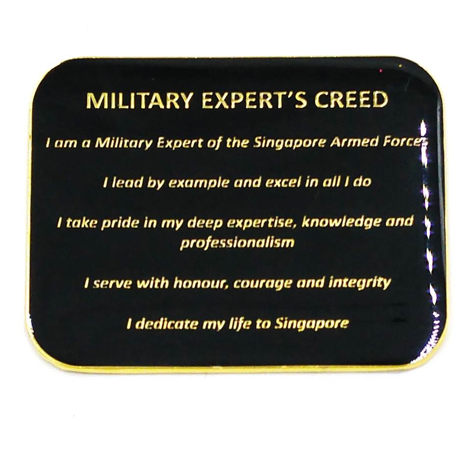 Military Expert's Creed Plate