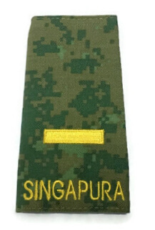 RANK,NO.4 CADET OUTFIELD PLATOON COMD COMMANDER (ARMY) YELLOW D&G1517-Y-2LT