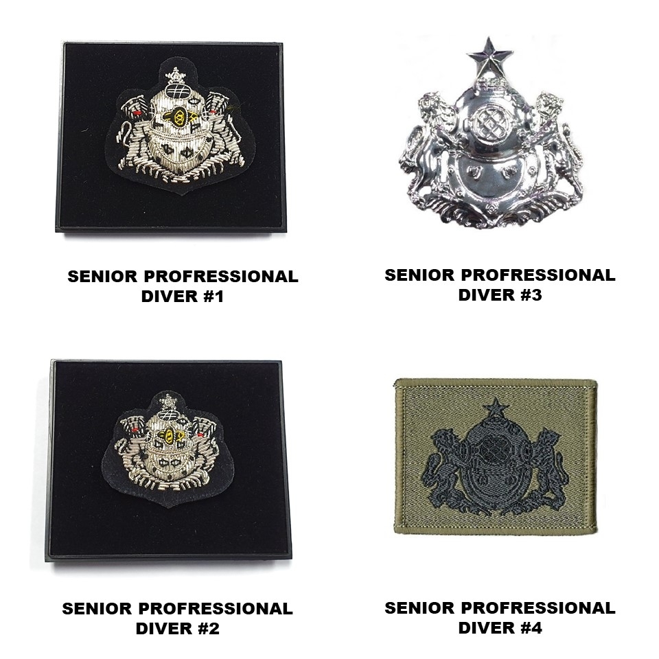 Senior Professional Diver Badges