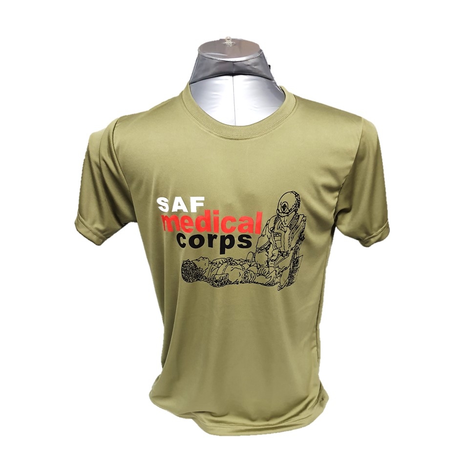 Dryfit R/N Medical Corps T-shirt Green #1663
