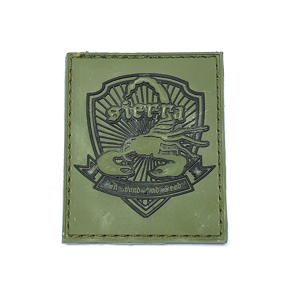 PATCH,SIERRA WING RUBBER GREEN SMALL D&G1671-SW